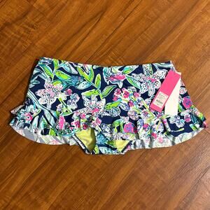 NWT Lilly Pulitzer Monaco Hipster Ruffle Bottom Sway This Way Swim Bottom Size 6